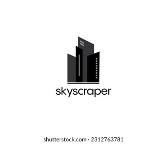 Plantilla de diseño del logotipo de construcción. Diseño para construcción, residencia, arquitectura, rascacielos y paisajes urbanos.