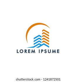 building logo design template. real estate icon symbol vector illustration
