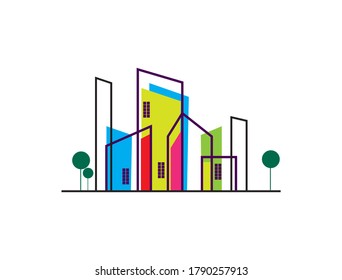 Building Logo Design Template. Real estate logo template