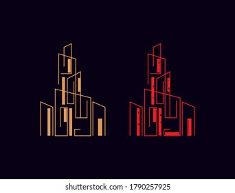 Building Logo Design Template. Real estate logo template