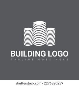 building logo design template, real estate logo design, vector logo design