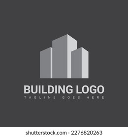 Design-Vorlage für Gebäude, Logo-Design für Immobilien, Vektorgrafik-Design