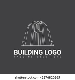 building logo design template, real estate logo design, vector logo design