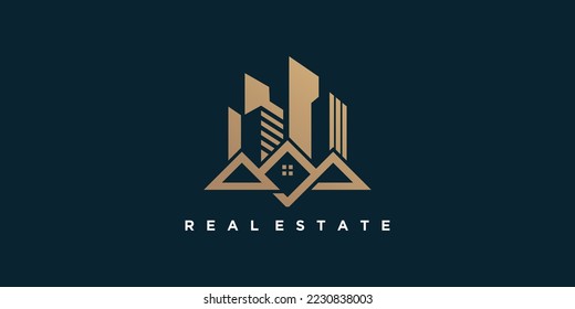 Construir un vector de diseño de logotipo con un estilo creativo y único