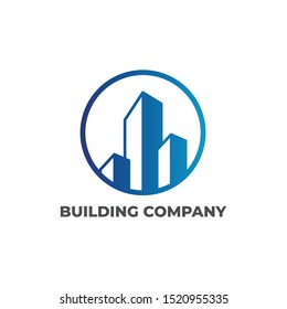 building logo design vector icon illustration symbol template graphic achitecture home