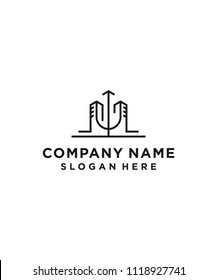 building logo design vector illustration template