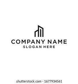 building logo design vector illustration template
