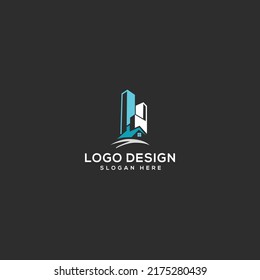 Ilustración del vector de diseño de logotipos de construcción