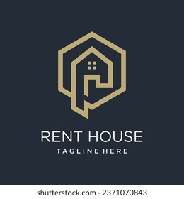 Building logo design vector modern syle