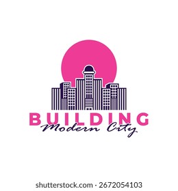 Building logo design vector with modern concept. City building construction abstract for logo design inspiration