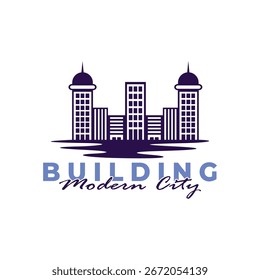 Building logo design vector with modern concept. City building construction abstract for logo design inspiration