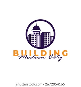 Building logo design vector with modern concept. City building construction abstract for logo design inspiration