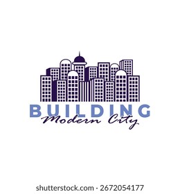 Building logo design vector with modern concept. City building construction abstract for logo design inspiration