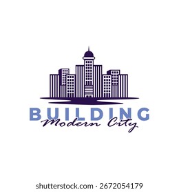 Building logo design vector with modern concept. City building construction abstract for logo design inspiration