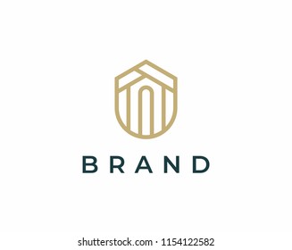 Building logo design vector. Universal building logo.