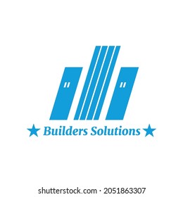 building logo design-builders solutions logo