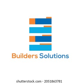 logo de construcción de soluciones para constructores de logotipos