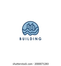 plantilla de diseño gráfico de logotipo de construcción