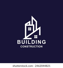 Building logo graphic design vector illustration. Good for branding, advertising, real estate, construction, home, home and business cards