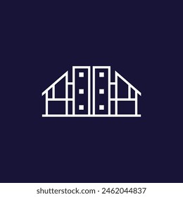 Building logo graphic design vector illustration. Good for branding, advertising, real estate, construction, home, home and business cards