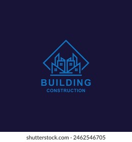 Building logo graphic design vector illustration. Good for branding, advertising, real estate, construction, home, home and business cards