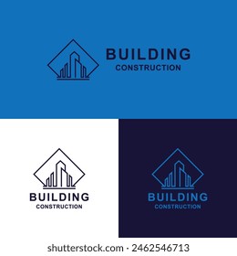 Building logo graphic design vector illustration. Good for branding, advertising, real estate, construction, home, home and business cards