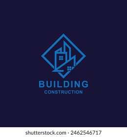 Building logo graphic design vector illustration. Good for branding, advertising, real estate, construction, home, home and business cards