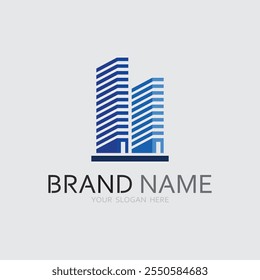 Diseño de la Ilustración vectorial del hogar y de la casa del logotipo del edificio, Plantilla del logotipo inmobiliario, icono del logotipo