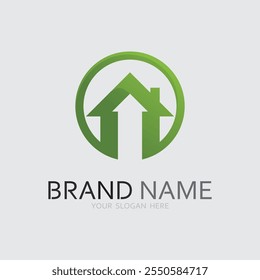 Construção logotipo casa e casa vetor ilustração design, Modelo de logotipo imobiliário, ícone de símbolo de logotipo