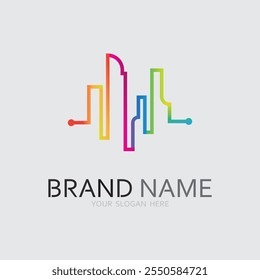 Construção logotipo casa e casa vetor ilustração design, Modelo de logotipo imobiliário, ícone de símbolo de logotipo
