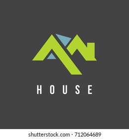 Building logo, house logo template