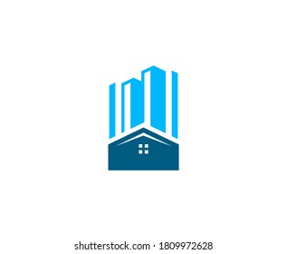 Building logo house vector icon 