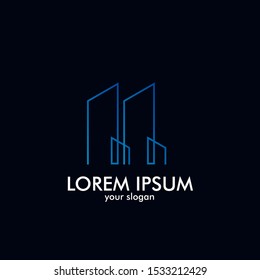 building logo icon for architect company