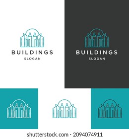Building  logo icon design template 