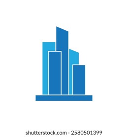 Building logo  icon illustration flat