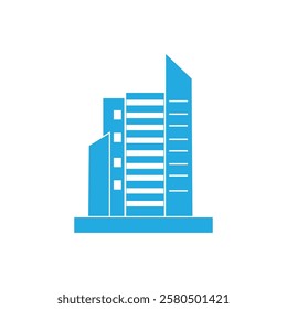 Building logo icon illustration flat
