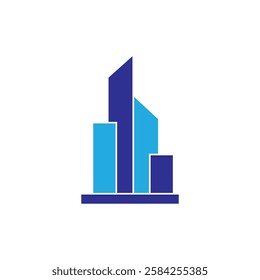 Building logo icon illustration flat