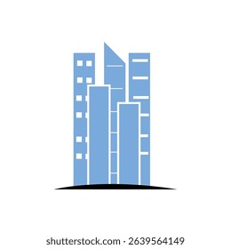 building logo icon illustration flat