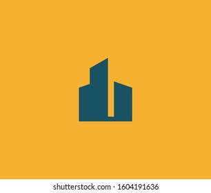Building Logo Icon Minimal emblem design template