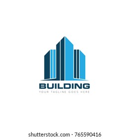 Creative Building Concept Logo Design Template Stock Vector (Royalty ...
