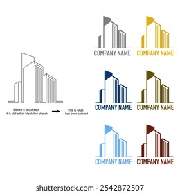 building logo icon vector illustration
