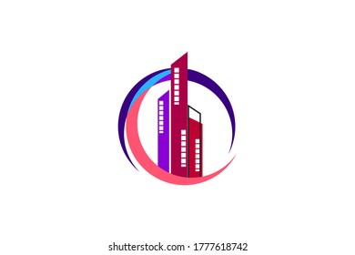 building logo icon vector template.Modern Real Estate Logo 