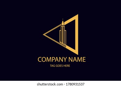 building logo icon vector template.Modern Real Estate Logo 