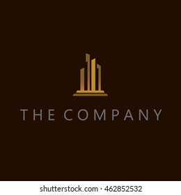 building  logo idea design vector illustration on background