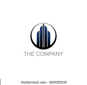 Construir un diseño de ideas de logotipo ilustración vectorial en segundo plano