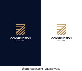 Ilustración de logotipo de diseño gráfico vectorial en estilo de arte de línea. Bien por marca, publicidad, inmobiliaria, construcción, casa, casa