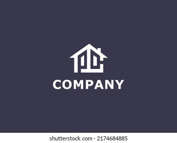 Building logo illustration vector graphic design in line art style. Good for brand, advertising, real estate, construction, house, home