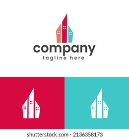 Building logo illustration.Good for brands,advertising,homes and construction