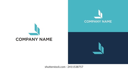 Building logo with initial b concept for business contruction