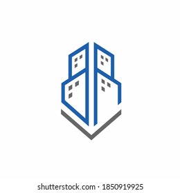 building logo with letter B and letter R
